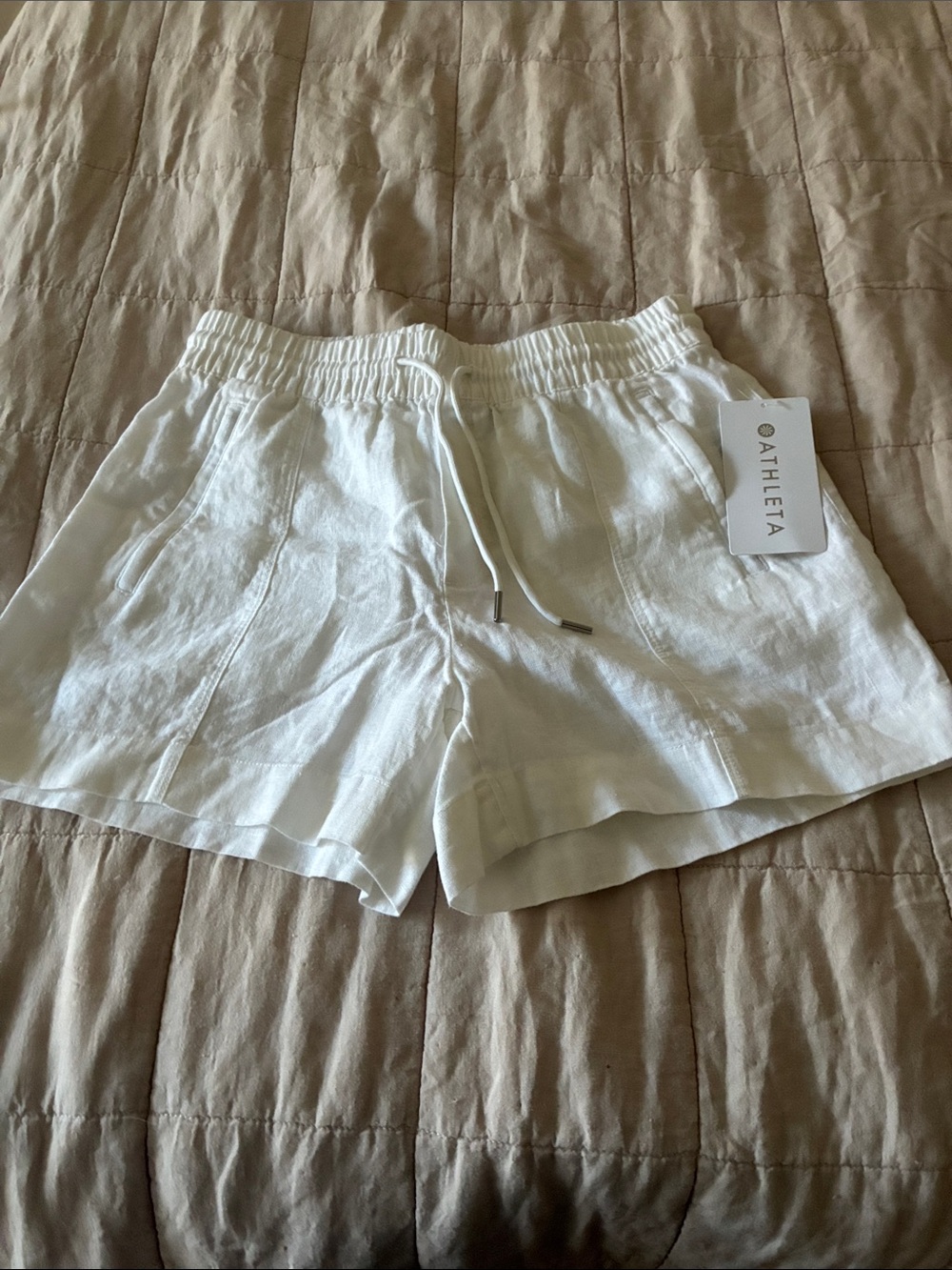 Athleta linen shorts